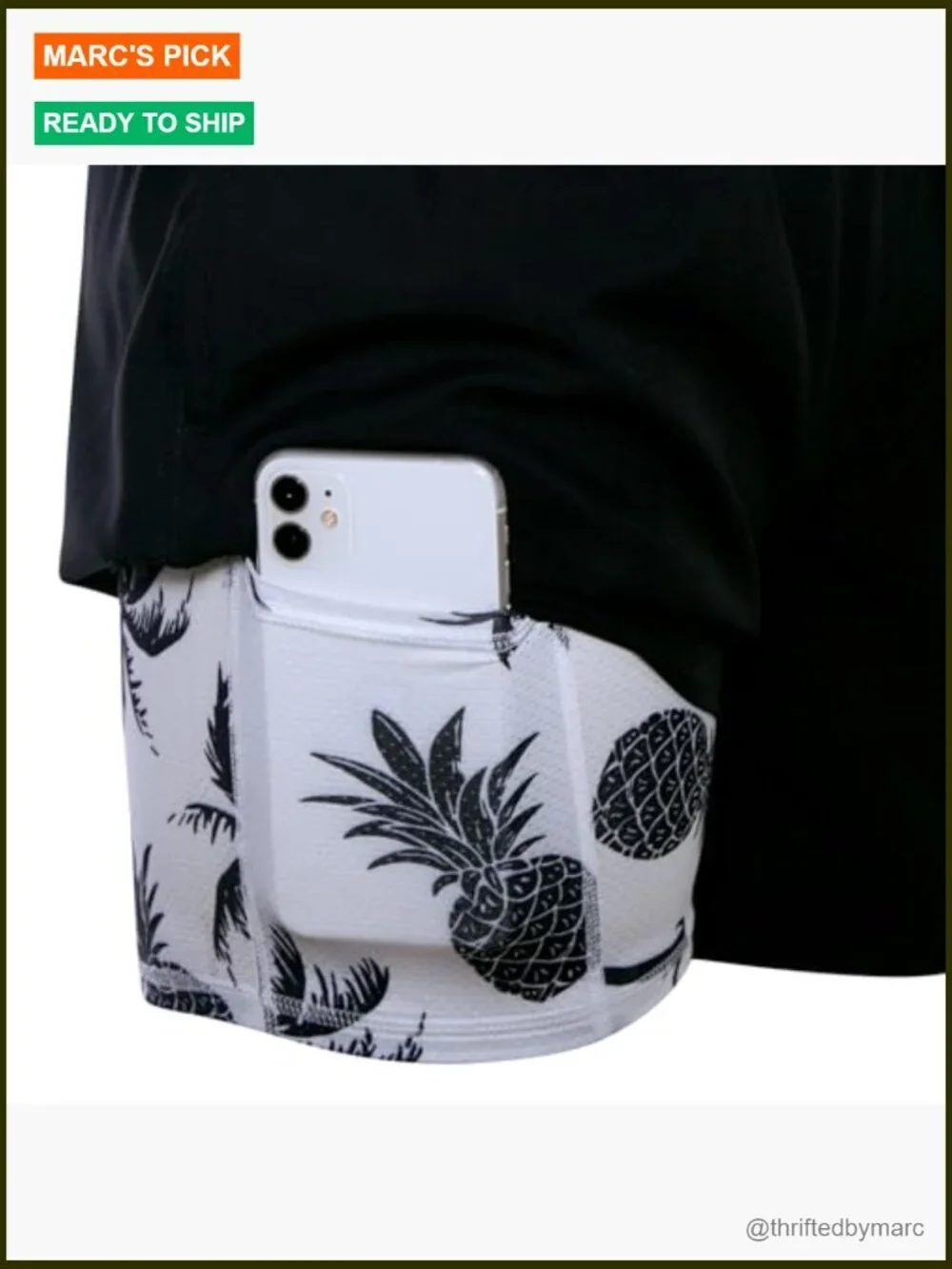 Men's Quick Dry Swim Trunks with Compression Liner 5.5